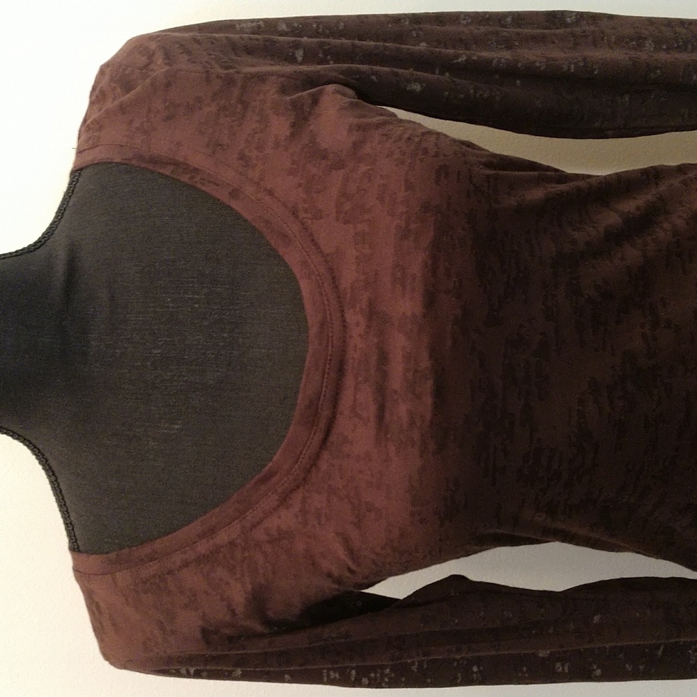 Maurices Long Sleeve Burn‎ Out Tee - Picture 2 of 6